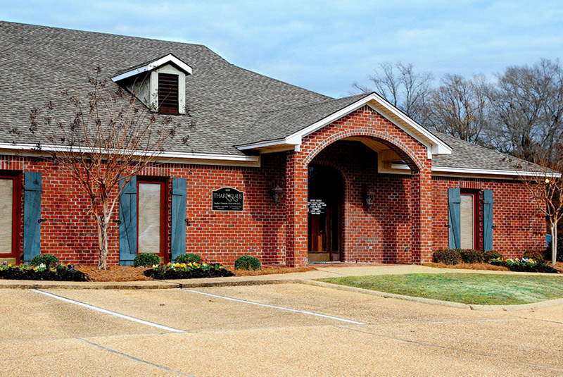 Front view of office