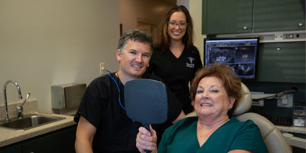 dental patient smiling